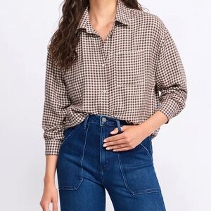 NWT (size L) Z supply Z SUPPLY
River Plaid Button Up Shirt